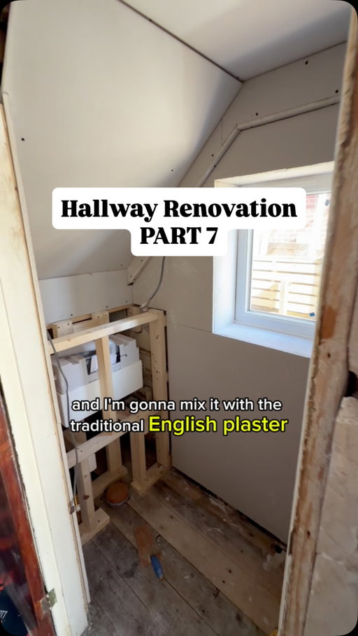 Hallway & under stairs toilet 🚽 PART 7

Combining American & English plastering techniques on a big gap between boards…

This is the final result 👇 Smooth, flat and crack-free!

Although this could have gone horribly wrong, I’m glad I tried it. 

Saving this for my next job ✅

#diy #plastering #homerenovation #homeimprovement #1930semirenovation