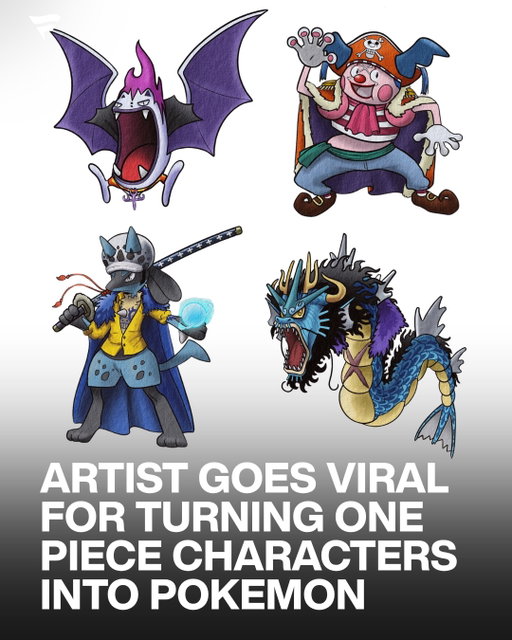 This tattoo artist turns Pokémon into One Piece characters and the results are incredible 😮‍💨

@enricobigitattooer reimagines classic Pokémon through the bold, chaotic, larger-than-life style of One Piece.

Instead of just mixing elements, each design feels like it belongs in that world, from the outfits to the expressions to the energy.

Somehow, every single one just fits.

(via @enricobigitattooer)