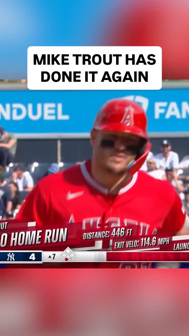 MIKE TROUT’S FIFTH HOME RUN OF THE SERIES