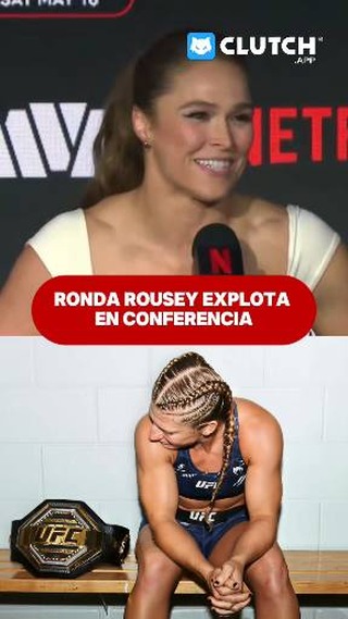¡Ronda Rousey no se quedó callada en la conferencia de prensa de MVP Netflix!