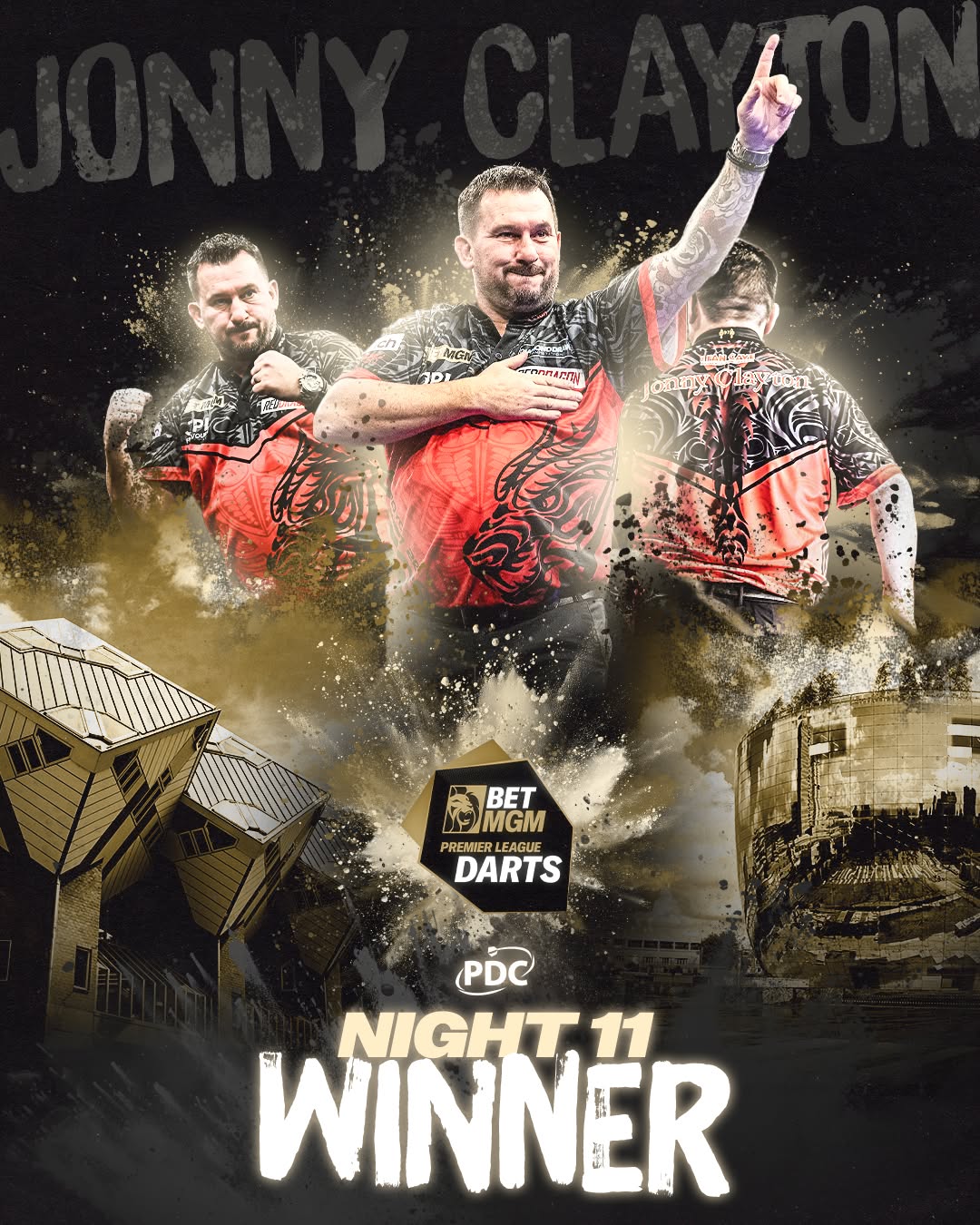 BACK-TO-BACK NIGHTLY WINS FOR CLAYTON 🐿️

Jonny Clayton just can't be stopped in the Premier League 🔥

The Welsh number one defeats Luke Littler 6-4 in the final to claim his FOURTH nightly win 🥇