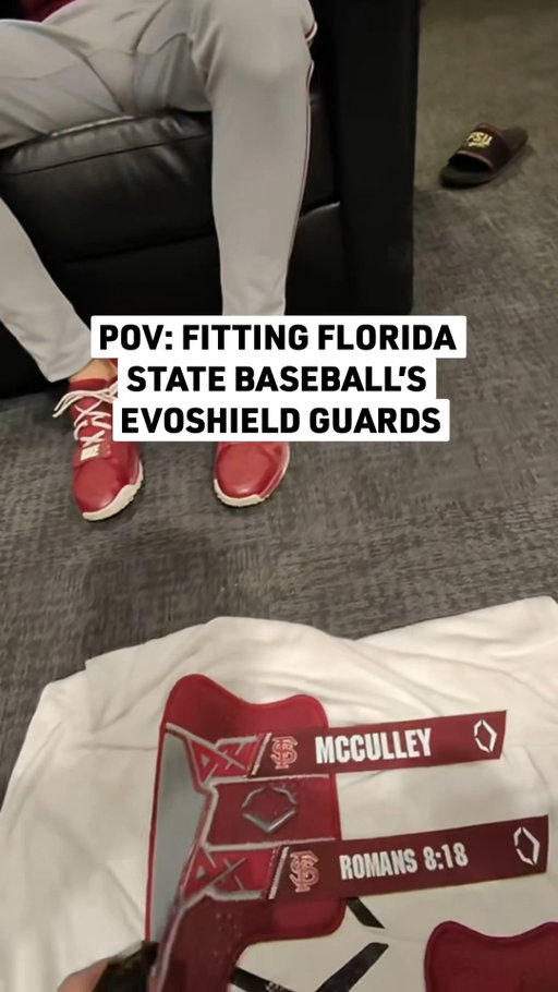 Taking you through the elbow and leg guard fitting process with @nolebaseball‼️💪