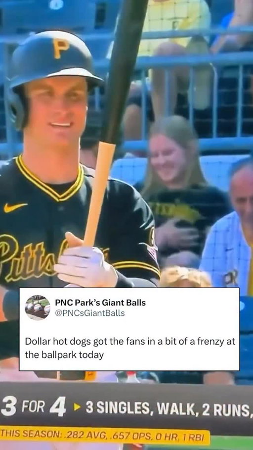 Things got frisky at the ballpark this afternoon