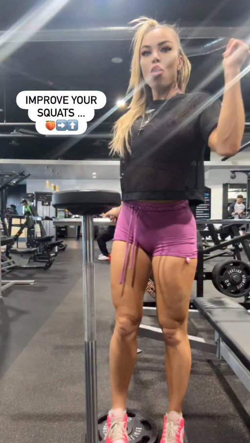 1) ELEVATED HEELS DURING SQUATS
2) PULSE SOME 5-10 of your reps
3) PAUSE for up to a minute each set in the window
4) Weighted Jump squats recruit the fast twitch sprinter fibers for a sprinters shelf 🙊👀🍑 #squattips #workoutmotivation #fitnessmotivation #fitmom #legdayworkout
