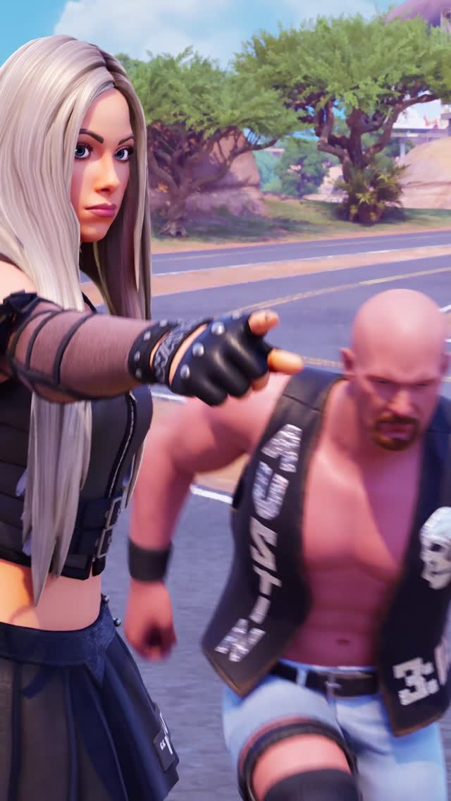 A legendary Tag Team. “Stone Cold” Steve Austin and Liv Morgan are available to grab in the Shop!