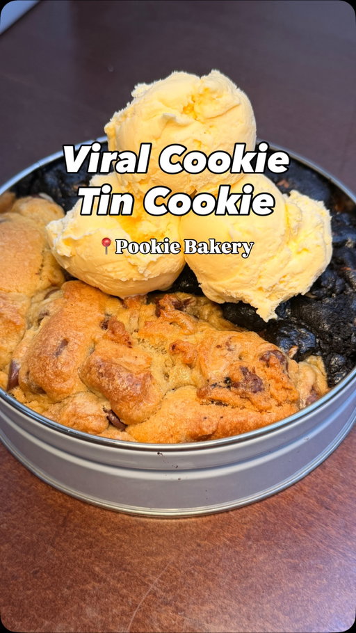 Been seeing these viral cookie tins all over the internet and I finally got my hands on it! You can find these at @pookiebakerynyc near prospect park in Brooklyn. Each tin is $35 which also includes ice cream. 

You can pick up to 2 different flavors (I got chocolate chip and the white chocolate lava) it’s recommended you order these in advanced as it takes about 1 hour to prepare each tin. These cookies are super rich so you definitely need the ice cream or a glass of milk. The cookie tins feed quite a few people so it would be great for a party or a small gathering. 

If you want something mallet check out their individual sized cookies. The Nutella stuffed one was my favorite and one of the best I had.
#eatingwithblim #cookietin #cookies #chocolatechipcookie #nyceats