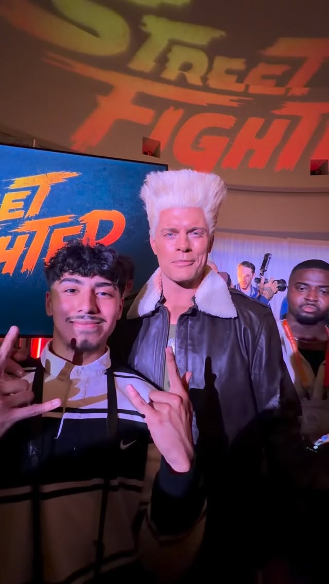 Come with me to a street fighter event, also met Cody Rhodes #wwe #streetfighter #codyrhodes