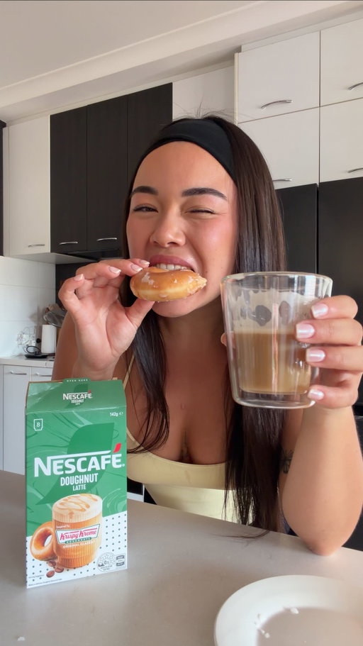 the PERFECT 3pm sweet treat! ☕️ #ad @NESCAFEANZ @krispykremeaustralia