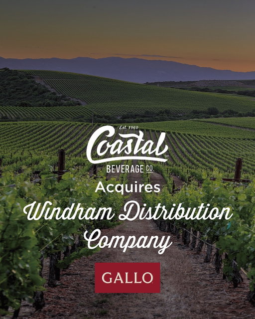 Coastal Beverage Company is proud to announce the acquisition of Windham Distributing Company on May 4, 2026, bringing significant growth to our fine wine category. As a fellow local, family-owned company, we have a deep appreciation and respect for the impact Windham has made in Wilmington through their reputation of distributing quality beverage brands. 

We’re excited to welcome GALLO and other accomplished brands as Coastal partners—and look forward to the new opportunities this acquisition brings. Please reach out to your local sales representative about future ordering opportunities starting in May. Cheers!

#CBC
