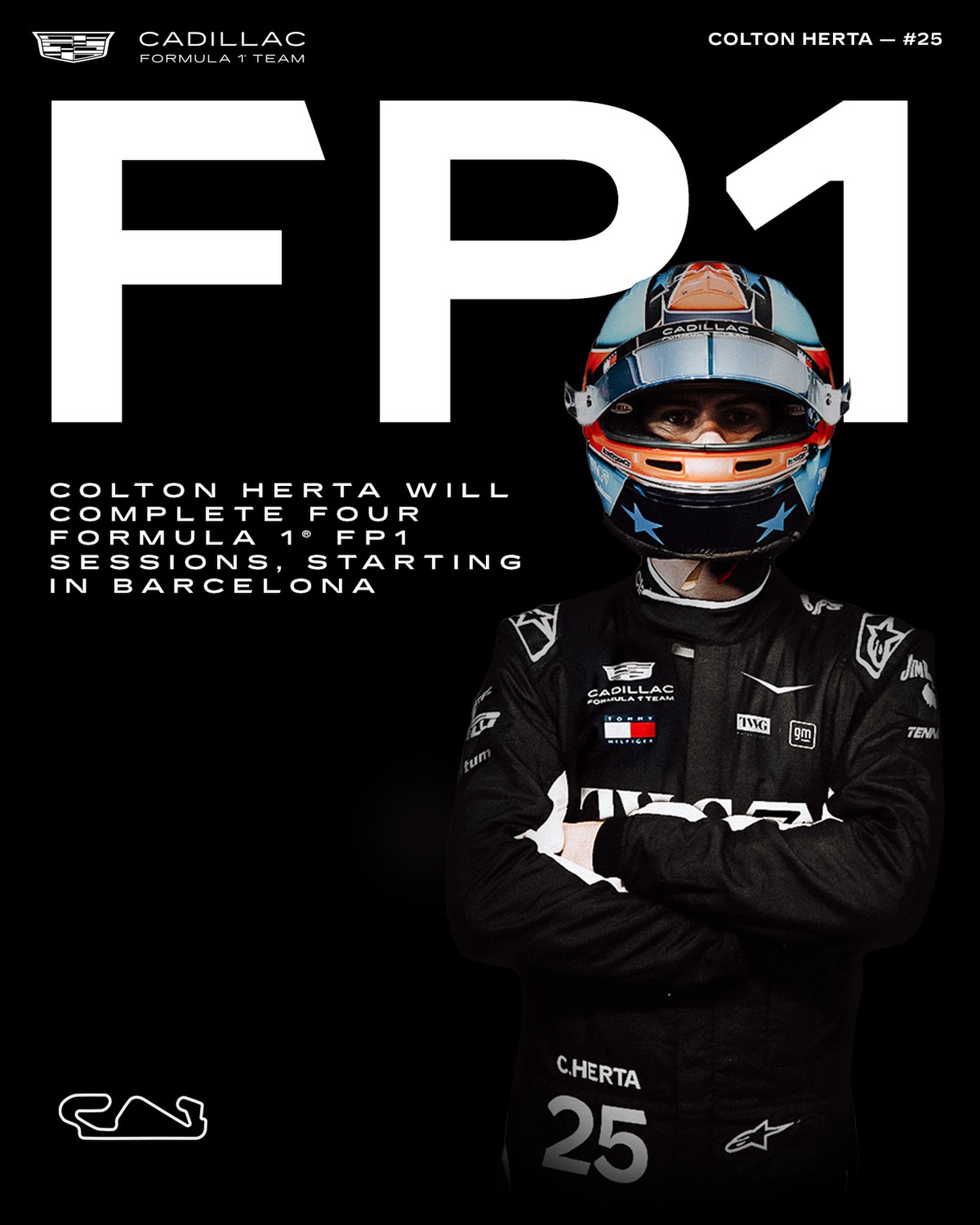 It’s officially official! Colton Herta will make his Formula 1 debut in our upcoming FP1 session at the Barcelona-Catalunya Grand Prix 🤝