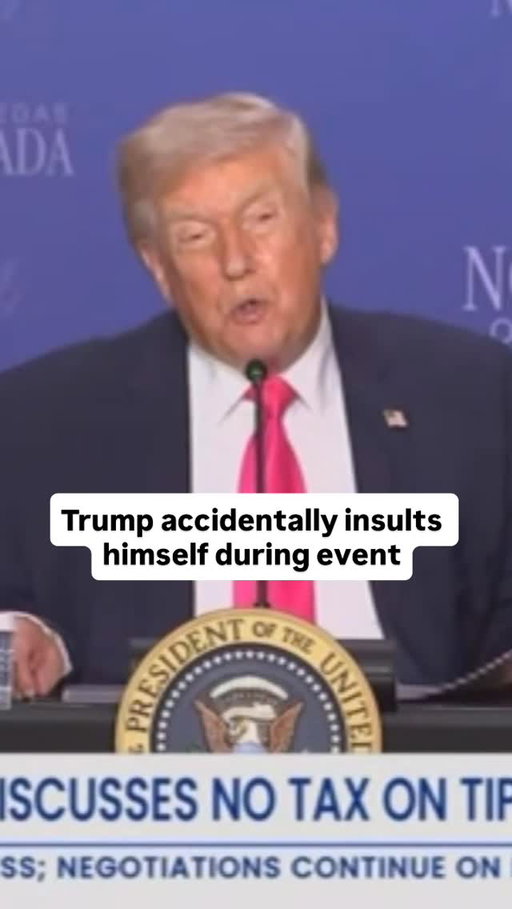 “A year ago, our country was an embarrassment,” Trump declared at an event in Las Vegas.

But there’s just one problem with his claim: One year ago was April 2025, and the president of the United States at that time was Trump.