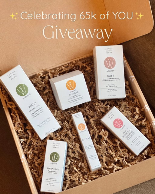 Giveaway closed! Winner has been contacted via DM. 

Celebrating 65 THOUSAND of YOU Giveaway ✨
⁠
WOW! We can’t believe there are now over 65,000 of you in our community. We’re beyond grateful for your support, and we wanted to give back in one of our favourite ways: delivering truly natural skincare that makes you feel amazing in your own skin.
⁠
One lucky winner (AND their friend 😍) will each receive a thoughtfully curated gift box filled with Wildcraft staples: a full routine of bestsellers that are tried, tested, and loved by so many of you.
⁠
How to enter:⁠
✅ Like this post⁠
✅ Save this post⁠
✅ Tag your friend who’d love this in the comments (each tag = one entry, no limit!)⁠
✅ Follow us @wildcraftcare⁠
✅ EXTRA entry if you hit repost 🔁⁠
⁠
What each of you will win:⁠
🌿 Wash Gel Cleanser⁠
🌿 Regenerate Face Serum⁠
🌿 Restore Face Cream⁠
🌿 Buff Face & Body Scrub
🌿 Renew Eye Serum
🌿 Revive Bio-Retinol Serum
⁠
Open to residents of Canada and the U.S.⁠
⁠
Giveaway ends Friday April 24, 2026 at 11:59 PM EST. Winners will be chosen and contacted via DM on Monday, April 27, 2026.⁠
⁠
Good luck!