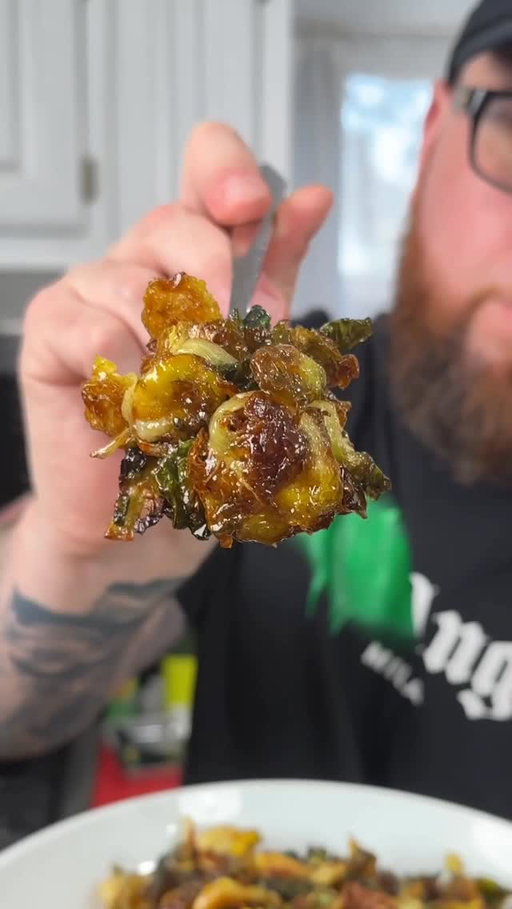 Crispy Brussel Sprouts… Sauced & Tossed… the perfect side dish this weekend!

Shopping List:
1/2 cup brown sugar
1/4 cup low sodium soy
1/4 cup hoisin
1 tbsp oyster sauce
1/2 tsp sesame oil
2 tbsps gochujang
1 tbsp ginger

Fry at 350 degrees (make sure Brussels are as dry as possible) for about 5 minutes… drain and toss in sauce 

#mrmakeithappen #brusselsprouts #friedbrusselsprouts #crispybrusselsprouts