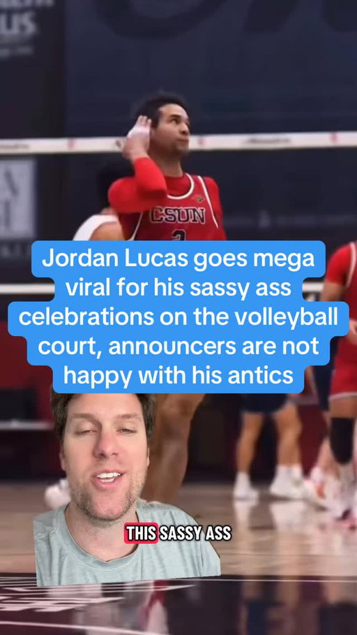 @jordanklucas is a college volleyball player at Cal State Northridge, and has gone MEGA viral on social media with his highlights mixtape. Over 30M views on Instagram with a compilation showing high flying spikes and his sassy ass celebrations on the court. Jordan has put volleyball and gay athletes on the map, but some people aren’t a fan of his “antics,” as one announcer described it. It’s the same thing we always say about bat flips or other celebrations and/or shit talk - if you don’t like that, stop them from winning. If you don’t want Jordan to hair flip and snap in your face, don’t let him spike the ball on your bitch ass. Don’t like him being sassy, beat him. Stop him. Until then stfu and take your beating while he dances on your ass. That’s how sports works