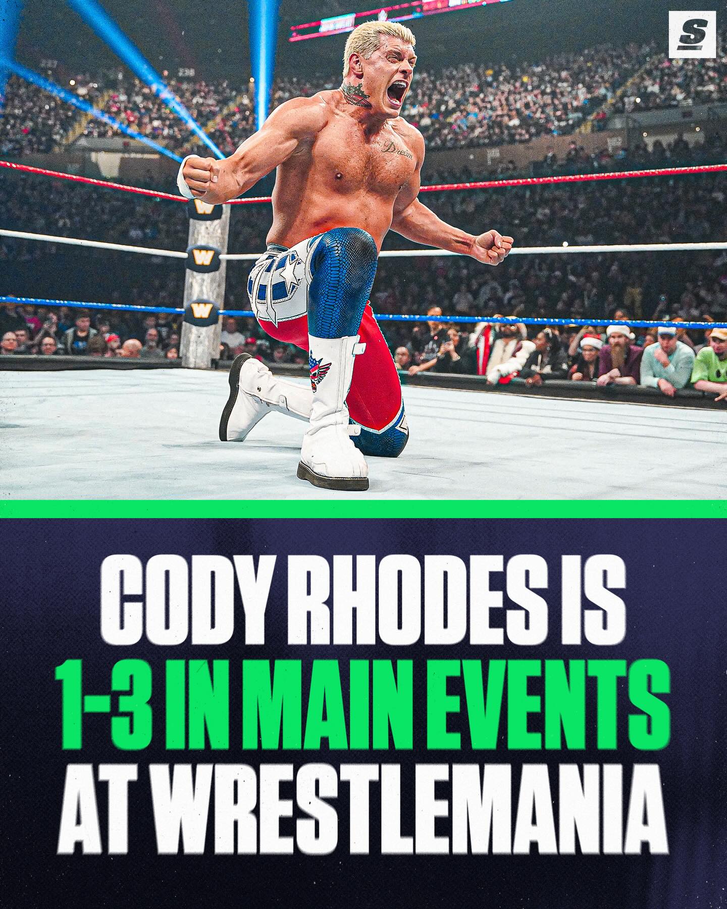 Will Cody Rhodes pick up another W at Wrestlemania on Saturday night!? 👀🤔