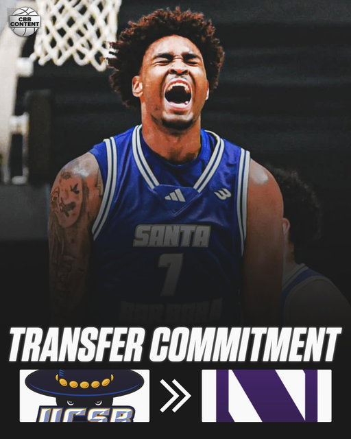 NEWS: UCSB transfer Colin Smith has committed to Northwestern, he tells me. 

The 6-8 junior averaged 11.9 PPG, 4.2 RPG and shot 40.5% from three. Started his career at Vanderbilt.
