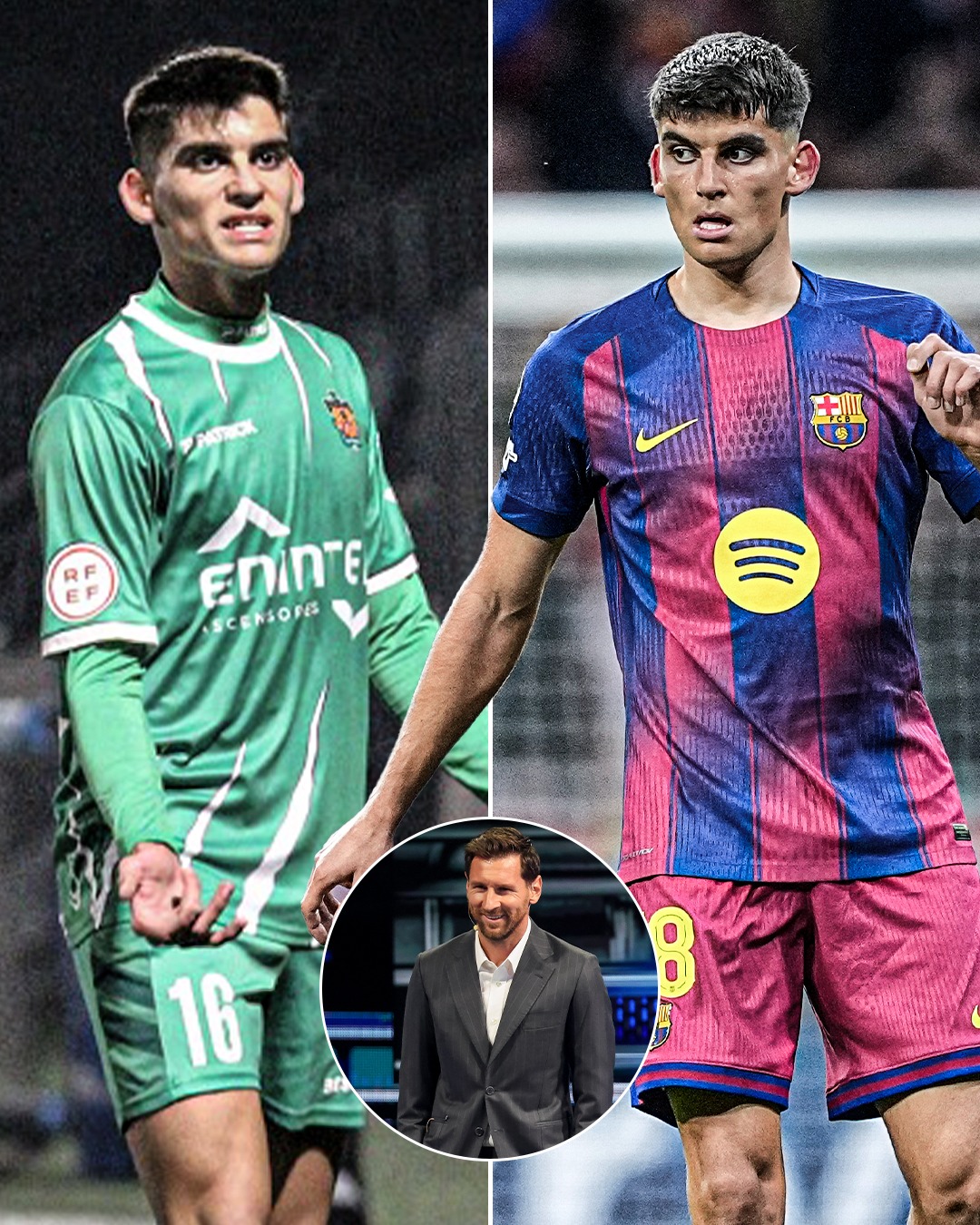 Current Barcelona player Gerard Martín used to play for UE Cornellà, the club Lionel Messi just bought 🤯

On some occasions, Barcelona would play against Cornellà in the Copa del Rey 😳
