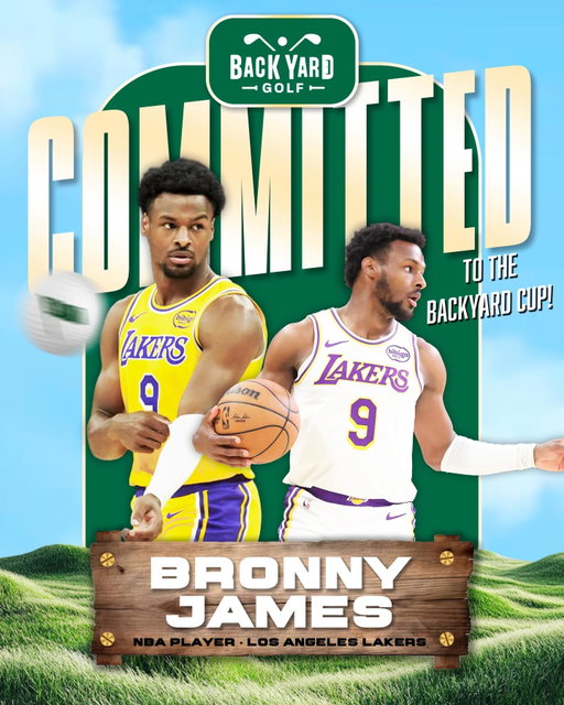 It’s official! @bronny is taking his talents back to the YouTube golf arena and heading to the 2026 Backyard Cup at Pinehurst!
Tag who you want to see him bring as a partner 👀 #golf