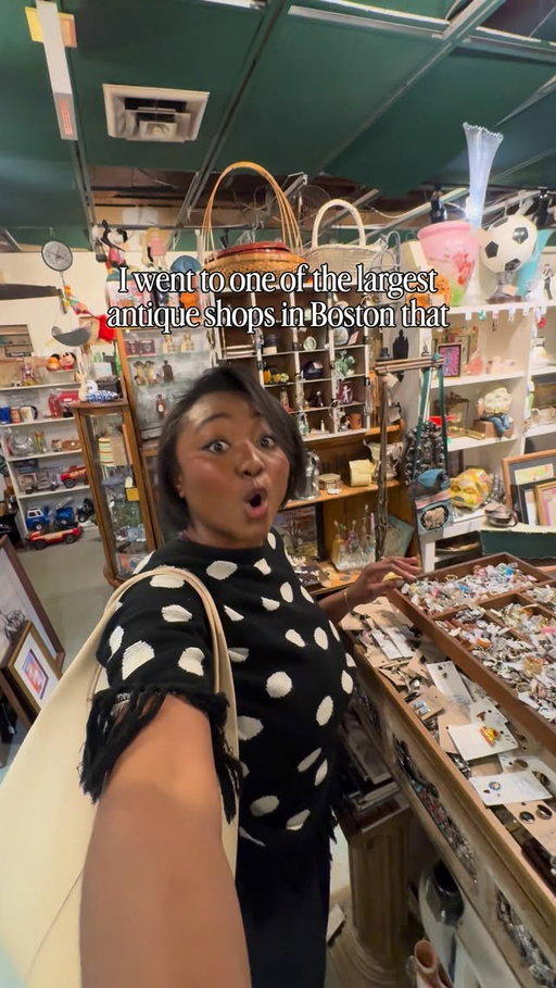 #Ad I went to one of the largest antique shops in Boston and girl, you’re gonna want to save this post and share it with your bestie. There’s five floors with over one million finds! To see my full review and to find other unique stores in Boston check out my lest segment on @letsmeetboston x @nesn airing this Saturday at 9:30am ET. 

📍 Cambridge Antique Market (@cambridgeantique)
 201 Monsignor Obrien Hwy
  Cambridge, MA  02141

Share & follow @jones_tiara for more content like this 

#bostontiktok #bostonthrift #bostoninfluencer #bostonshops 

Boston antique market, Boston thrift shops, Boston shopping Boston shops, shop with me, thrift with me, Boston TikTok, Boston influencer, Boston blogger