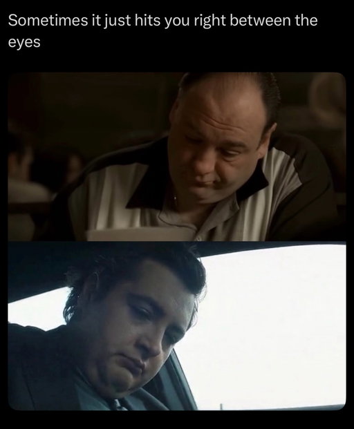 Michael Gandolfini has been great in Daredevil: Born Again. His character has really grown in both seasons and he’s added a lot to show, especially in season 2.

He’s truly deserving of the role and his success, and I think almost everyone hopes his career continues to grow and stands on its own - as it should. 

But there are moments when you see him on-screen, a little mannerism here, a facial expression there, when the similarities to his father knock you on your a**. Having the Gandolfini family still represented on-screen means something 🙏🤌😈