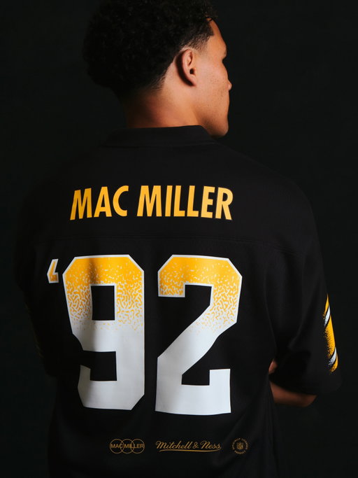 Black and gold dreams under the Pittsburgh skyline as the world watches the 412 for the 2026 @NFL Draft.

Celebrate the legacy of a legend with the Mac Miller x Mitchell & Ness x Steelers collection. 

Available online now at MitchellandNess.com, @92tilinfinity, @steelersshop, @fanatics, @officialnflshop, and select @dickssportinggoods locations in the Pittsburgh area.