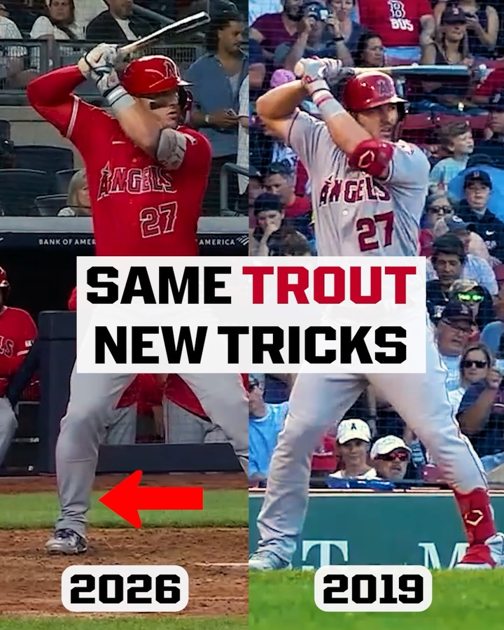 Pay extra attention next time you see Mike Trout at the plate 👀