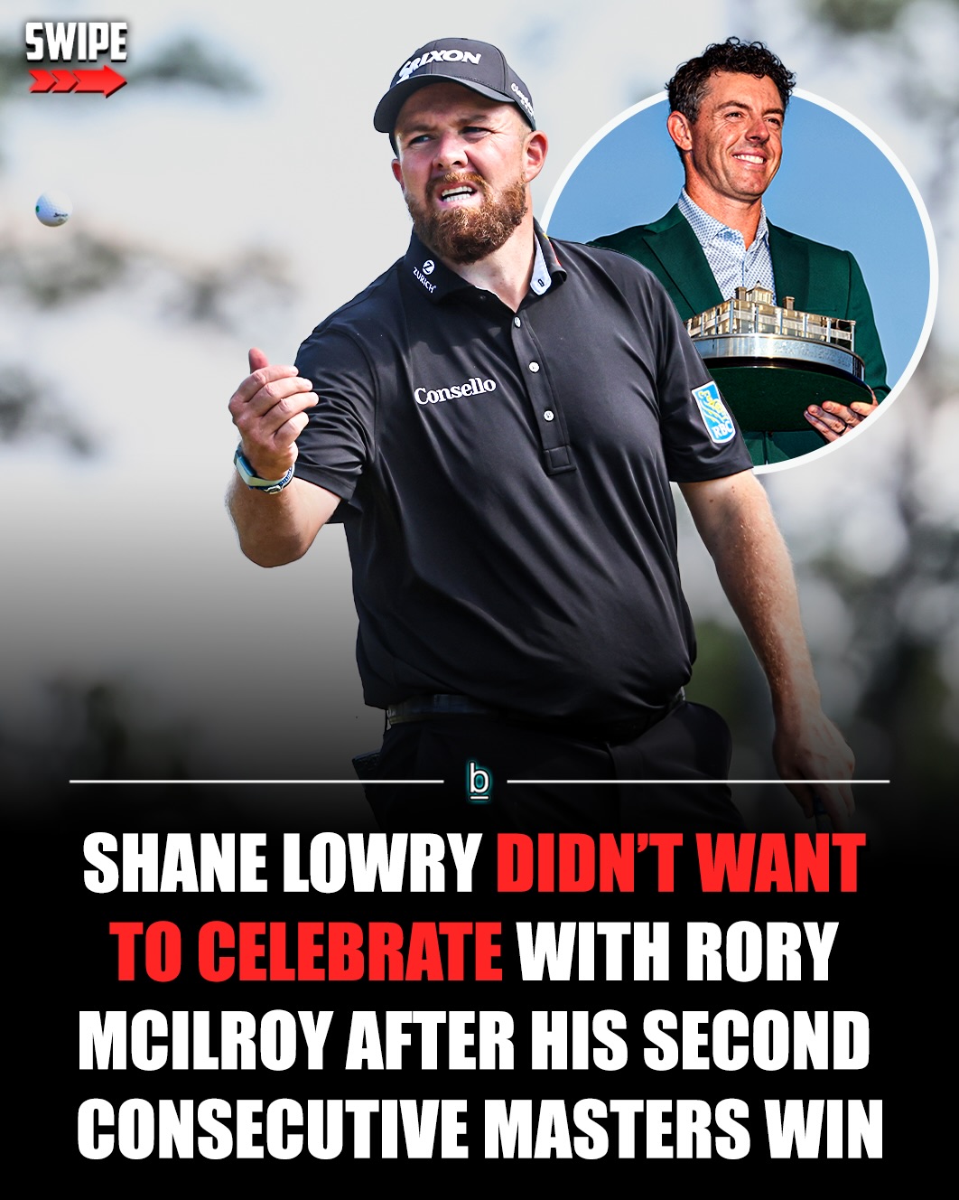 Rory McIlroy made history when he became just the fourth player to ever win The Masters in back-to-back years. However, when it came time to celebrate, he had to do so without one of his best friends on the PGA Tour, Shane Lowry. 😬

McIlroy and Lowry go back years, with the Irishman and Northern Irishman forming a close bond after years of playing alongside one another. Lowry even admitted that he can be protective of McIlroy at times.

🗣️ - “We have known each other 21, 22 years I would say. When you are Rory McIlroy who is probably the greatest player of our generation, people or not themselves around you,” he said on Netflix’s “Full Swing” documentary.

“When I hang out with him, I am myself, and I think I am probably a breath of fresh air for him at times,” Lowry added. “You know, he can just get away and be himself and be normal. I feel I am good for him, but he is really good for me.” 👍

So, why is that when McIlroy was celebrating one of the crowning achievements of his career, Lowry was nowhere to be seen?

Entering the final round, McIlroy was tied for the lead at 11-under with Cameron Young. But Lowry, whose only major championship victory came in 2019 at the British Open, trailed by just two shots. ⛳️

Ultimately, he went on to shoot an 8-over par, 80 in the final round, finishing all the way down in a tie for 30th and costing himself nearly $1 million in the process.

Afterward, Lowry couldn’t find it in himself to celebrate.
It’s hard to fault Lowry in that situation. Yes, McIlroy is his friend. But at the same time, you just watched one of your own personal goals slip out of reach. 🤷‍♂️

Follow 👉 @brobible for all things “dude” 😎 

#golf #themasters #pgatour #guys #men