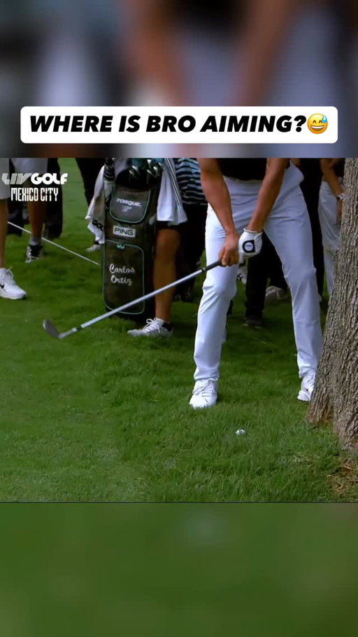 @carlosortizgolf making par off the tree 🙃

#LIVGolfMexicoCity @torquegc_