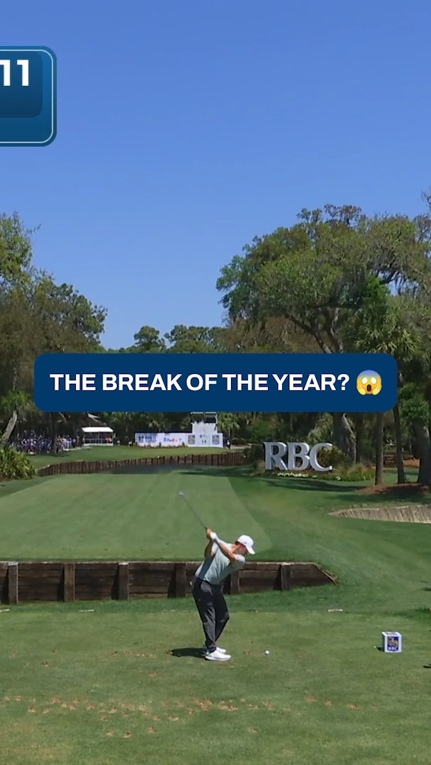 Matt Fitzpatrick with a wild sequence on 14 that leads to birdie and a three-shot lead @RBC_Heritage.

📺 PGA TOUR LIVE on ESPN+
