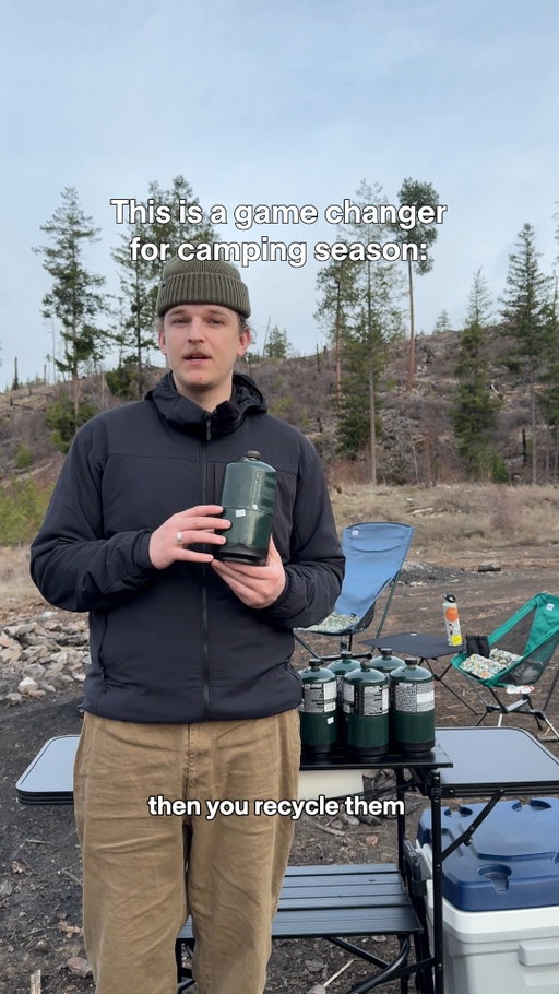 #MECstaffer @austin_lowen walks through one of the most practical camp upgrades we’ve seen in a while 👀

The @ignikoutdoors TapRack 4 Refillable Propane System gives you all the convenience of 1lb canisters, but without the waste.

〰️ Refillable 1lb bottles (4 included)
〰️ Easy ¼-turn mount system
〰️ Refills anywhere you’d fill a BBQ tank
〰️ Doubles as a backup fuel source for your grill at home

Less waste, less half-empty canisters kicking around your gear room, and more good times at camp. Link in bio to shop.