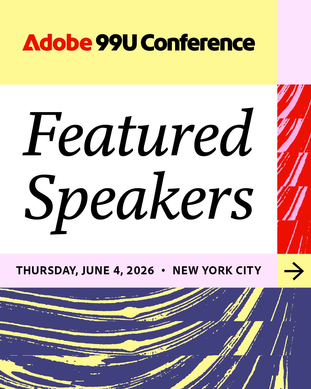 On June 4, Adobe 99U Conference returns to New York City — bringing together the Creative Collective and industry leaders shaping the future of creative work.

This is the place to be for a full day of workshops and high-impact networking with some of the best in the industry.

🎟️ Limited tickets available — secure yours now at the link in bio.
