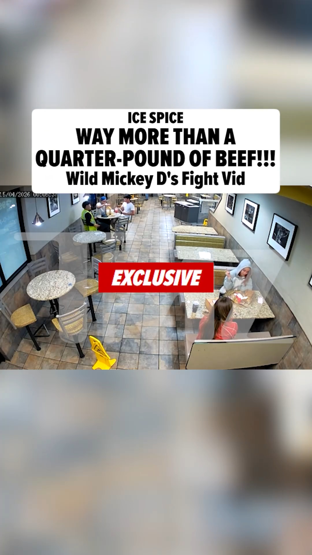 😳 EXCLUSIVE: Ice Spice was slapped by a fan inside of an L.A. McDonald's.

FULL VIDEO AT LINK IN BIO.
