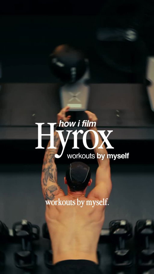 How I film all my Hyrox workouts by myself…