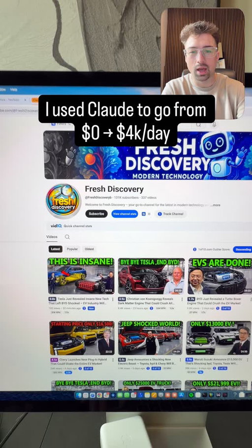 From $0-$4k/day with Claude helping me. 

Comment “YT” to learn more 👇