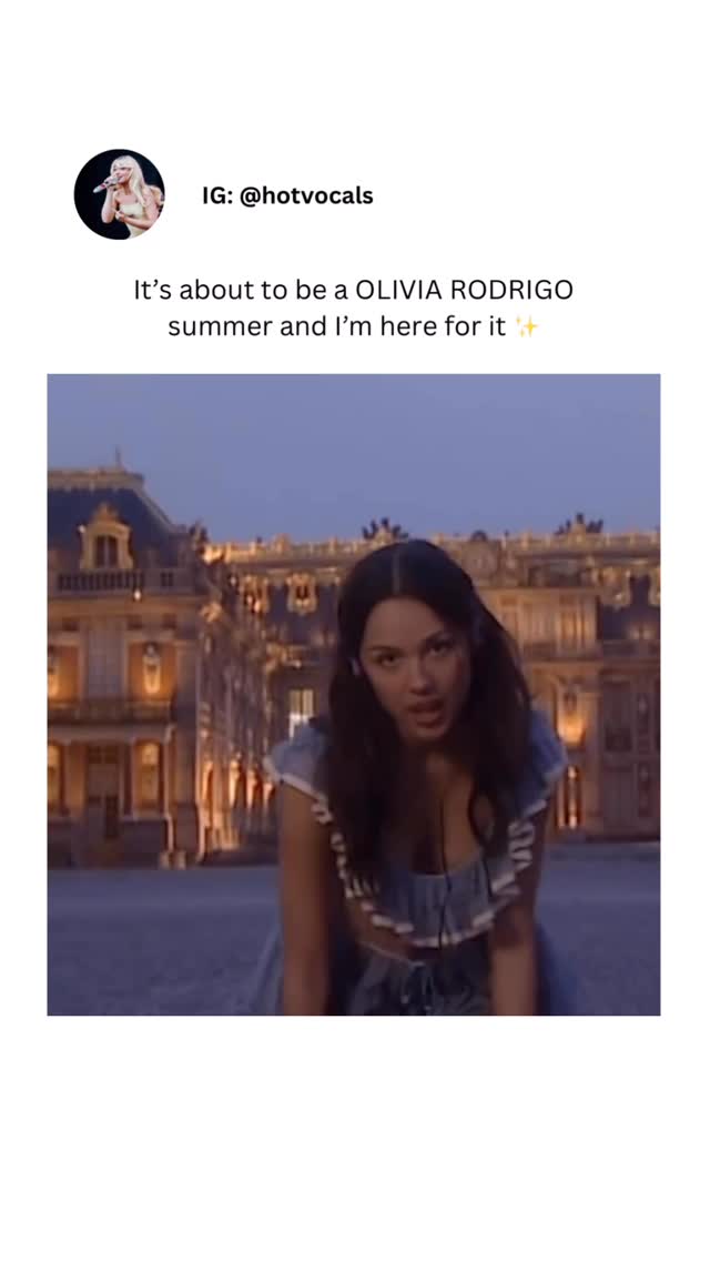 This album is about to change me. I can see it already ✨ Olivia Rodrigo drops her lead single and music video for “drop dead” . Not only are we obsessed with the song but the face she shot this video at a palace in Versailles?! Iconic. And queen behavior. 👑 #oliviarodrigo #newmusic #pop #explore