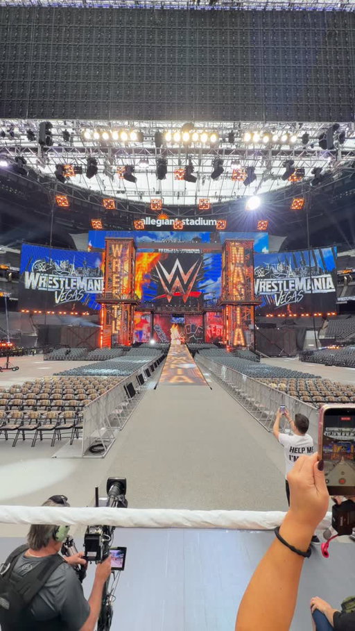 Wrestlemania 42 set reveal! 

View from the ring 🤯

#WrestleMania @wwe