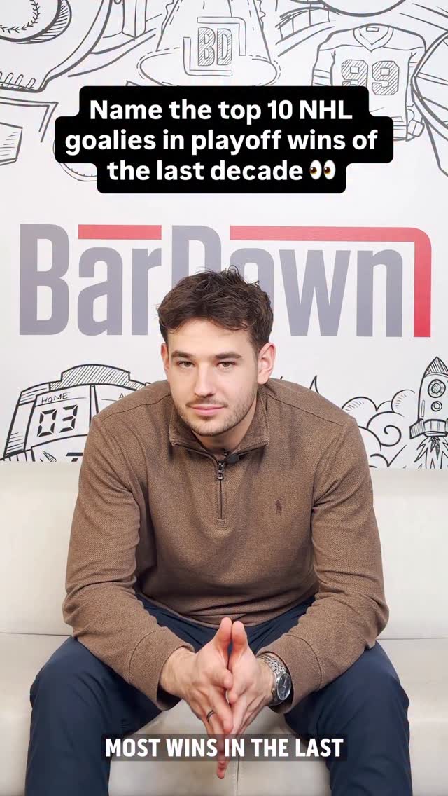 Can you name the top 10 NHL goalies with the most playoff wins of the last 10 years? 🤔