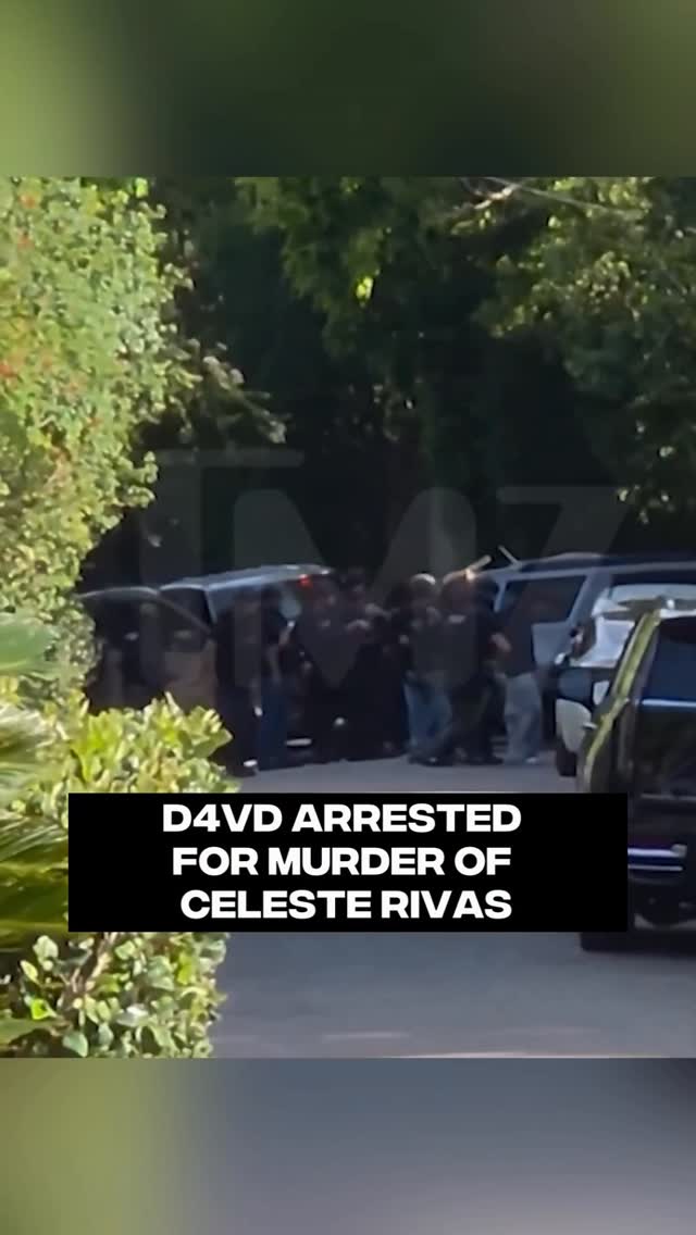 D4vd, real name David Burke, shown being arrested in connection with the murder of Celeste Rivas, the teen whose body was found in the singer’s car in early September. 

LINK IN @COMPLEX BIO for more 🔗

🎥: @tmz_tv