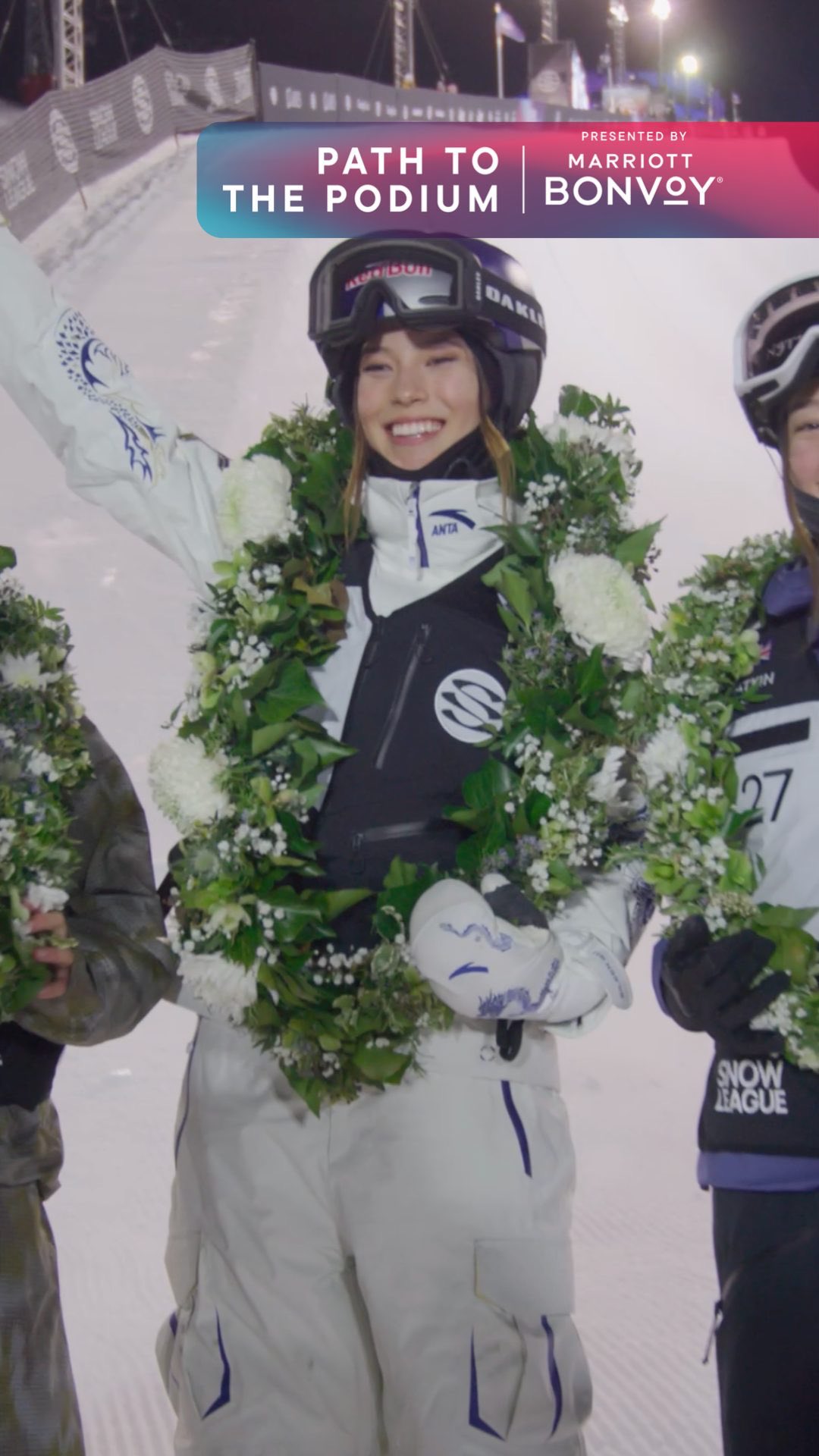 @eileengu Path To The Podium — Presented by @marriottbonvoy

Eileen Gu arrived in LAAX as the clear favorite and delivered immediately, locking up the World Championship as early as the quarterfinal round with another composed, high-scoring performance. 

From there, she maintained control through the bracket, relying on her consistency and execution rather than chasing risk. In the final, Gu faced Amy Fraser and closed it the Final with another composed run, staying in control to take the win. Her undefeated run through the finals capped a dominant season, securing both the Event Four win and the inaugural Snow League World Championship.