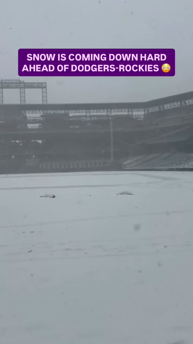 Dodgers and Rockies are set to face off in 3 hours at Coors Field 😅 

(via @petie_montero90)

#Baseball #MLB #Dodgers