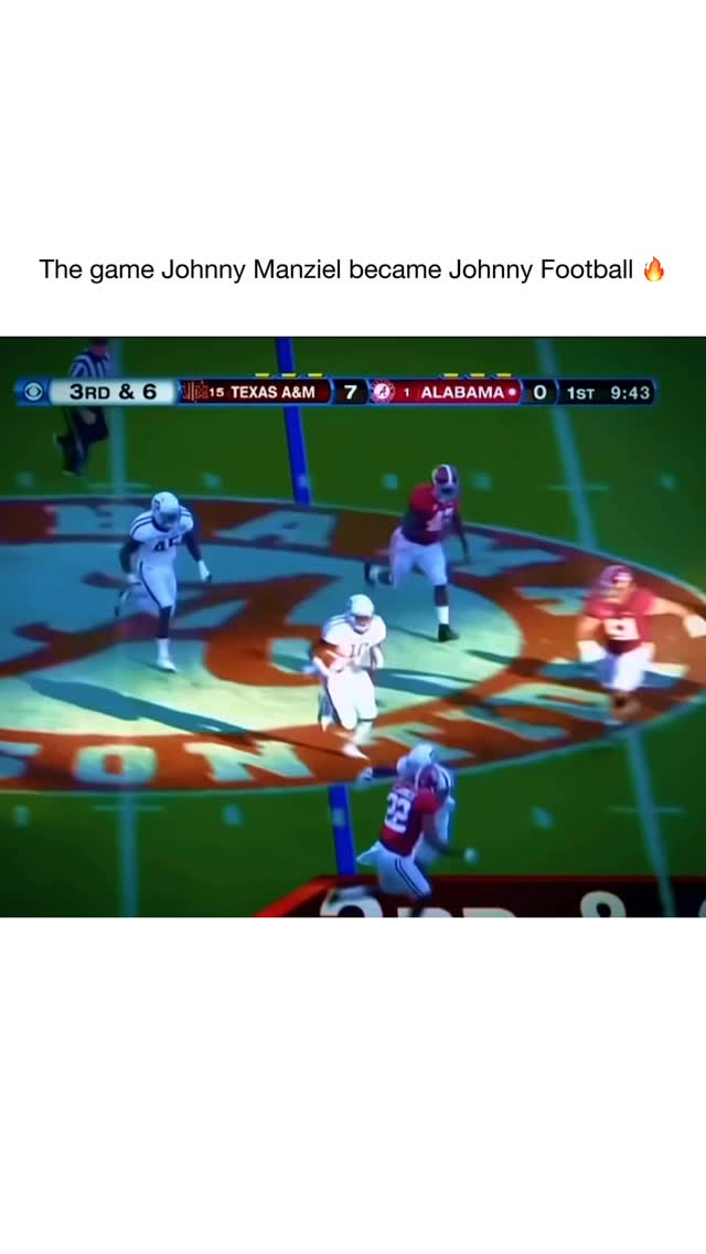 A lot of people forget that before the Heisman, before the fame, before everything — there was one game that changed college football forever.

September 14th, 2012. College Station, Texas. A freshman nobody outside of Texas A&M had heard of walked into one of the loudest, most hostile environments in college football and completely dismantled the defending national champions.
Johnny Manziel threw for 253 yards, ran for 92 more, and looked like a man playing against boys. Alabama was the gold standard of college football. Nick Saban hadn’t lost to an unranked team in years. Nobody was supposed to walk into that stadium and win.

But Johnny Football didn’t get that memo.
What made it so iconic wasn’t just the stats. It was the swagger. It was a 19 year old kid scrambling out of pressure, extending plays, making throws that had no business being completed, and doing it all with a confidence that felt almost disrespectful to everyone watching.

That one game launched a Heisman campaign, created a nickname that will live forever, and reminded the entire country that college football’s biggest moments don’t always come from the biggest names.

Johnny Manziel never quite lived up to what that night promised — but for one Saturday in College Station, he was the most electric player anyone had ever seen.
Some moments are bigger than careers — and that night was one of them. 🏈

Follow me (@underdog_ ) for more football 🏈

#collegefootball #johnnymanziel #underdog