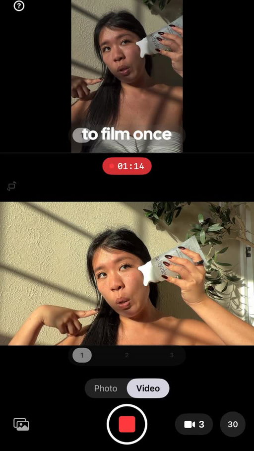 this is the app I never knew I needed as a creator bc what do you mean I can literally film 9x26 and 16x9 at the same time!! @doubleviewcam 

essentially now you can capture for Instagram and YouTube all at once so no excuses to not cross-post 🫢 try @doubleviewcam :)