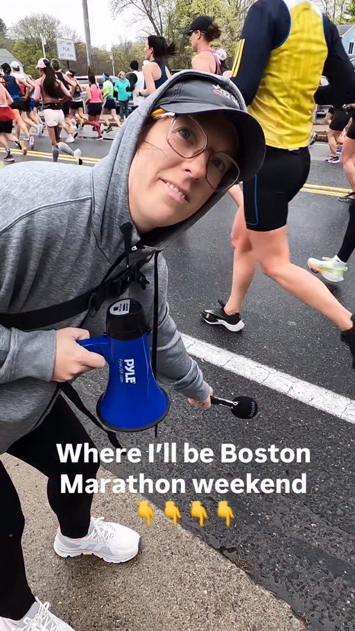 Boston Marathon weekend = me running around Boston with a microphone 🎤 

I’ll be recording my podcast 
* @nonmembersonly * all weekend—and we’re doing a LIVE episode Sunday at Fan Fest 👀

If you listen, come say hi. If you don’t… this is your sign that you need to TUNE IN TO TUNE OUT.

Here’s where to find me (and Michael Michael Motorcycle):

Saturday 4/18
• Spectating the marathon relay at @thetrackatnewbalance (~4pm)

Sunday 4/19
• @adidasrunning shakeout run with @believeintherun (9:30am)
• LIVE PODCAST — Boston Marathon Fan Fest presented by @dickssportinggoods (City Hall Plaza) ~4:30pm

Monday 4/20
• Mile 14/15 (runner’s left) for most of the day
• Then finish line to catch the back of the pack (if we get lucky with tickets)

Come hang, come say hi, come accidentally end up on the podcast.