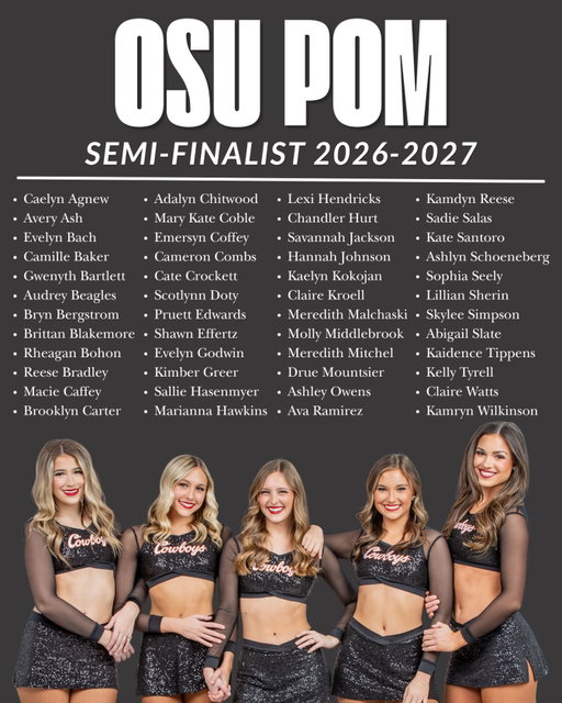Congratulations to your 2026-2027 OSU Pom Semi-Finalist !!! 🧡🌟