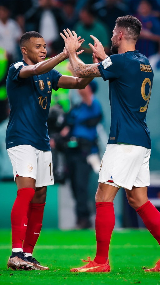 Mbappé + Giroud 🇫🇷 

#FIFAWorldCup