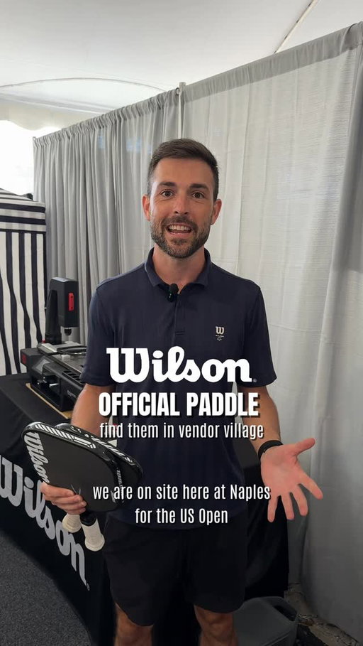 Wilson is here in Vendor Village as the official paddle of the US Open—stop by to check out paddles, apparel and more 🔥

#usopenpickleball #wilsonpickleball #vendorvillage #officialpaddle #usop2026