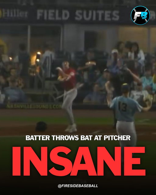 After a hit by pitch, Worchester WooSox outfielder Braiden Ward THREW HIS BAT at the pitcher.

He did not like being hit in the head and a brawl began after his bat toss, who was in the wrong? 🤔

#mlb #baseball #milb