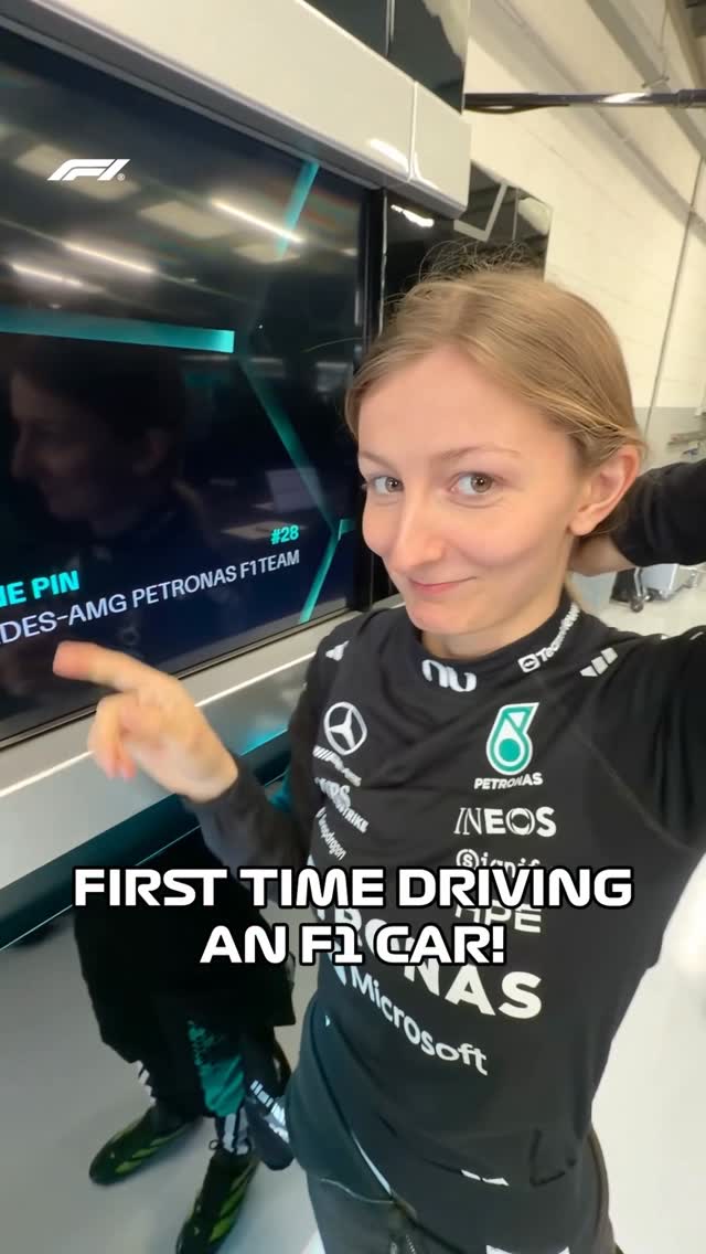 An unforgettable day! 🙌 Reigning @F1Academy Champion and @MercedesAMGF1 Development Driver Doriane Pin drives an F1 car for the first time 👊 

#F1 #Formula1 #F1Academy