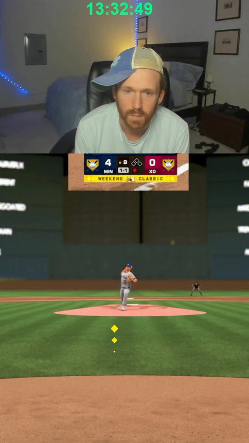 OFF HIS HEAD 😂 #mlb #mlbtheshow #mlbtheshow26 #playful #funny