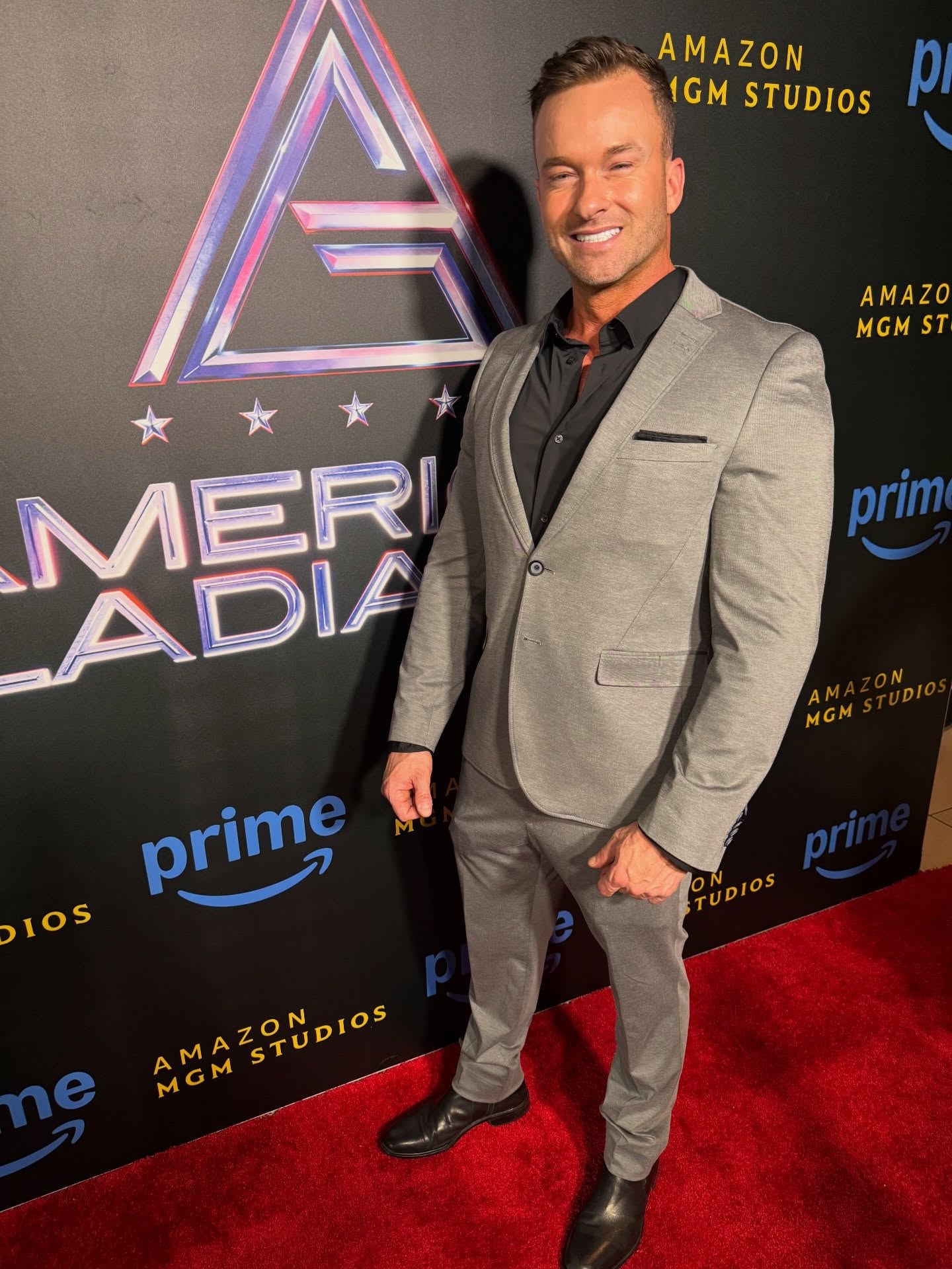American Gladiators red carpet. Honored to be part of such a great project and the American Gladiators Legacy. @primevideo @amazonmgmstudios #americangladiators